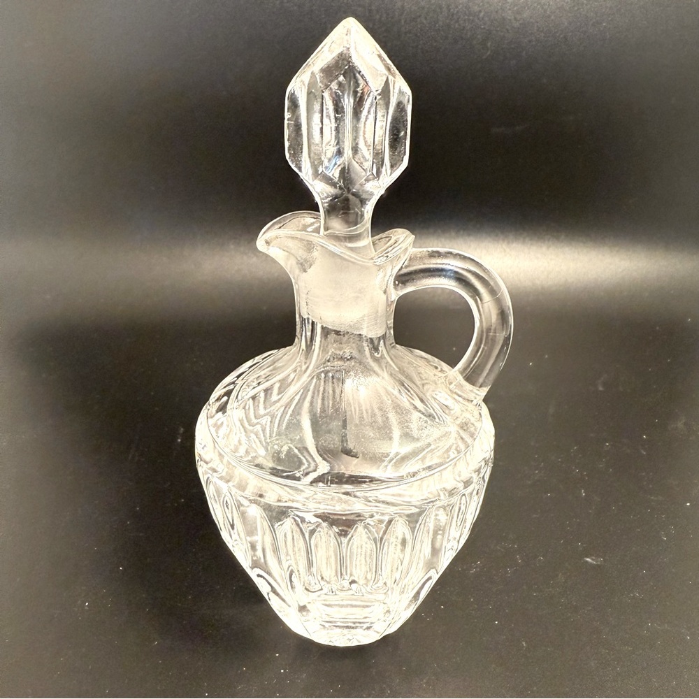 European Collection Clear Cruet Germany EUC Crystal bottle